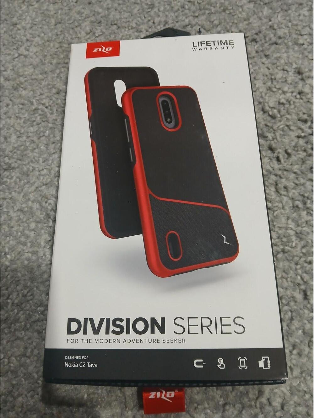 Phone Case For Nokia C2 Trava Zizo Red Bolt